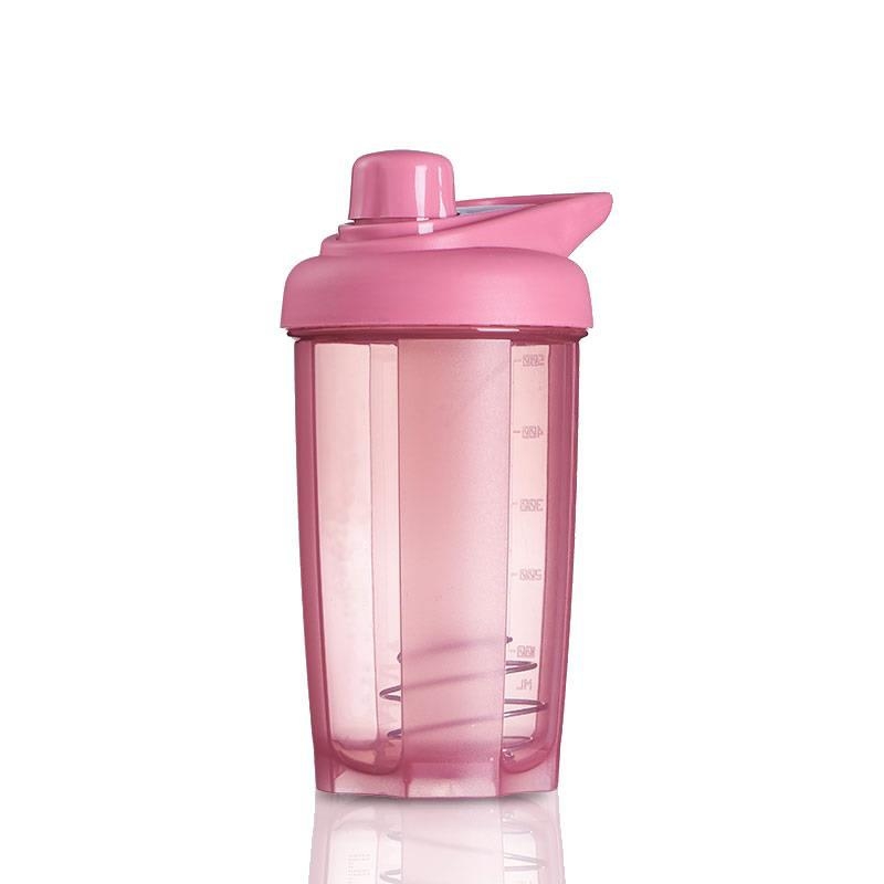 Shaker etanș pentru înlocuitor de masă cu pudră proteică și milkshake, pentru fitness, cu scară de măsurare și gravură a logo-ului