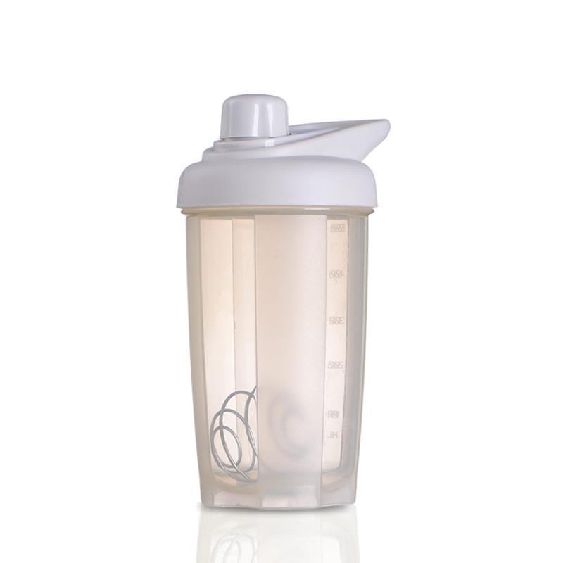 Shaker etanș pentru înlocuitor de masă cu pudră proteică și milkshake, pentru fitness, cu scară de măsurare și gravură a logo-ului