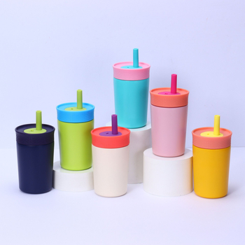 Noul termos mini din oțel inoxidabil pentru cafea, stilat, compact, cu pai, pentru birou