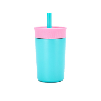 Noul termos mini din oțel inoxidabil pentru cafea, stilat, compact, cu pai, pentru birou