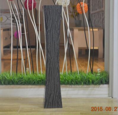 Vază din lemn pentru podea, sufragerie și hol — vază decorativă elegantă pentru casă, recuzită pentru nuntă și fotografiere