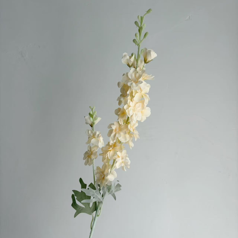 Flori artificiale cu efect flok: Delphinium, Hyacinth și Foxtail Grass, flori de mătase pentru decor acasă și decor de nuntă