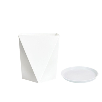 Ghiveci de plante din rășină cu design geometric diamant – extra-larg, pentru podea, pentru living sau birou, stil minimalist
