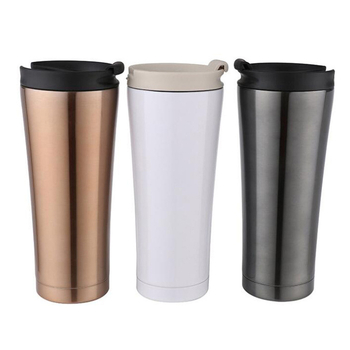Cană termică auto din oțel inoxidabil, 500 ml, izolație în vid, pereți dubli, pentru cafea