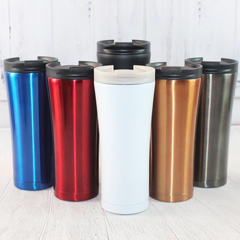 Cană termică auto din oțel inoxidabil, 500 ml, izolație în vid, pereți dubli, pentru cafea
