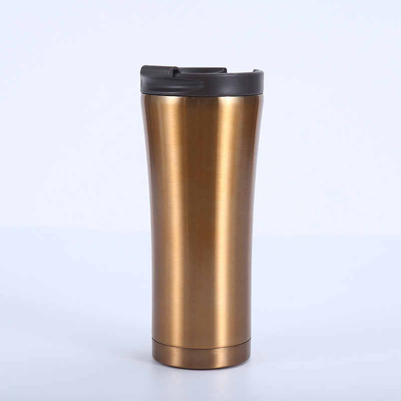 Cană termică auto din oțel inoxidabil, 500 ml, izolație în vid, pereți dubli, pentru cafea
