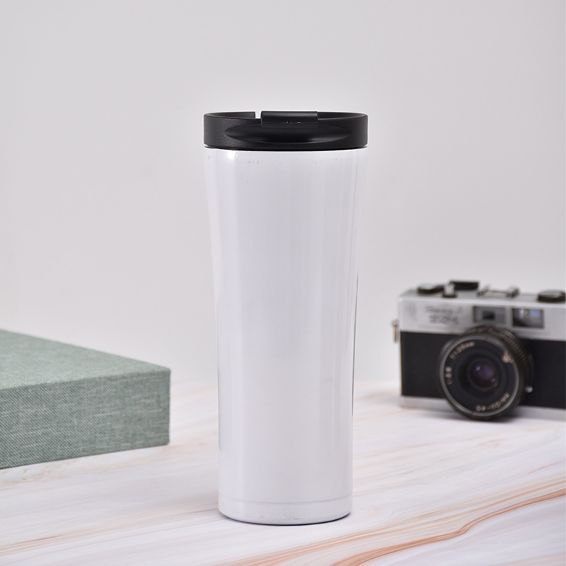 Cană termică auto din oțel inoxidabil, 500 ml, izolație în vid, pereți dubli, pentru cafea