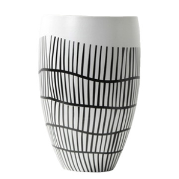 Vază ceramică cu dungi, în stil nordic, pentru mese, sufragerie, camere demonstrative, pensiuni și birouri