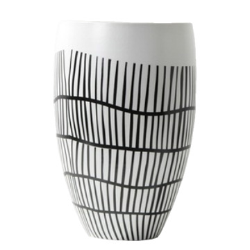Vază ceramică cu dungi, în stil nordic, pentru mese, sufragerie, camere demonstrative, pensiuni și birouri