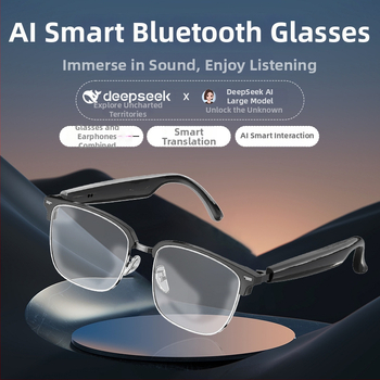 AI Bluetooth okuliare s prekladaním, hovorom a hudbou — tri v jednom pre cyklistické slnečné okuliare