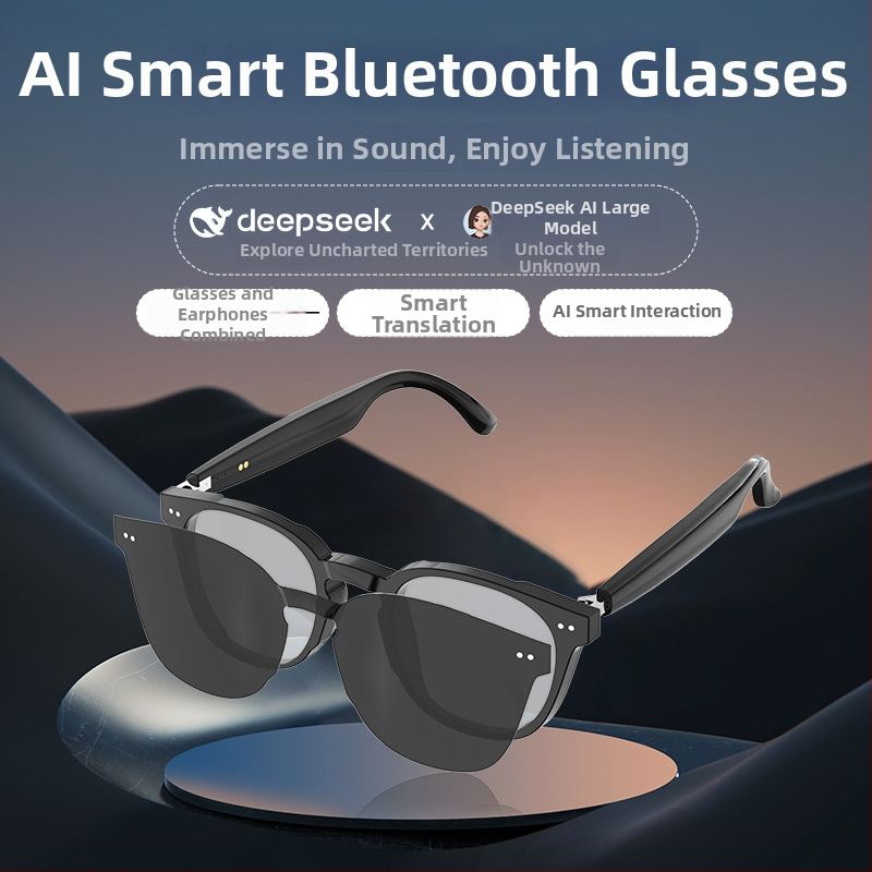 AI Bluetooth okuliare s prekladaním, hovorom a hudbou — tri v jednom pre cyklistické slnečné okuliare