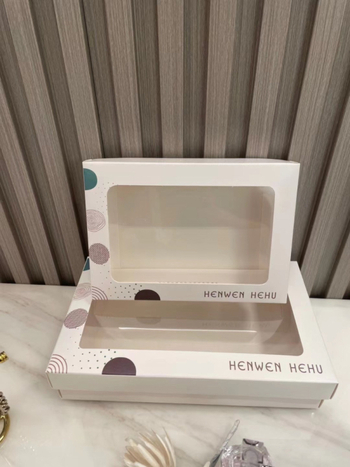 Cutie cadou pentru lenjerie cu capac dublu, design semi-transparent, ambalaj minimalist pentru 3 sau 5 bucăți lenjerie