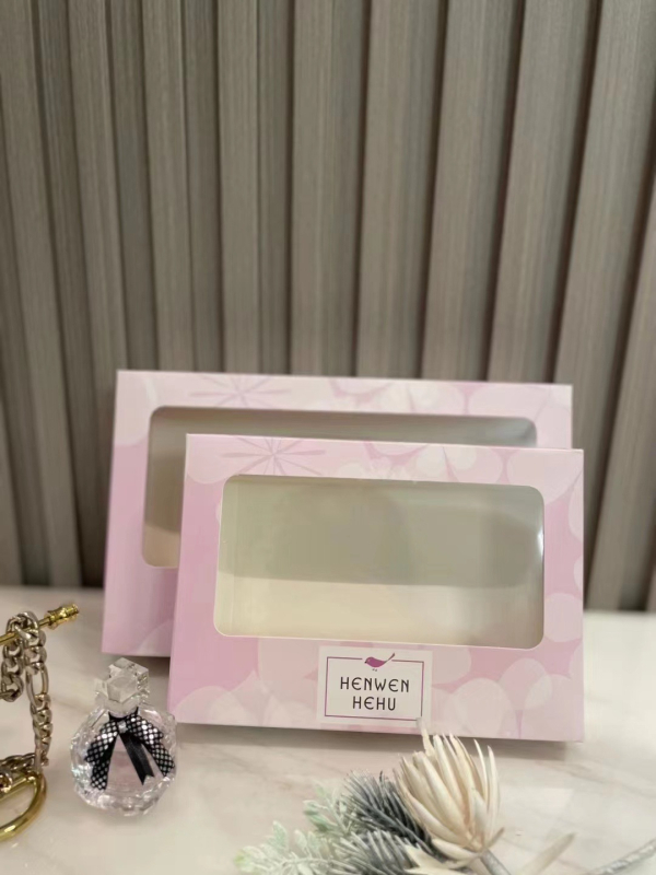 Cutie cadou pentru lenjerie cu capac dublu, design semi-transparent, ambalaj minimalist pentru 3 sau 5 bucăți lenjerie