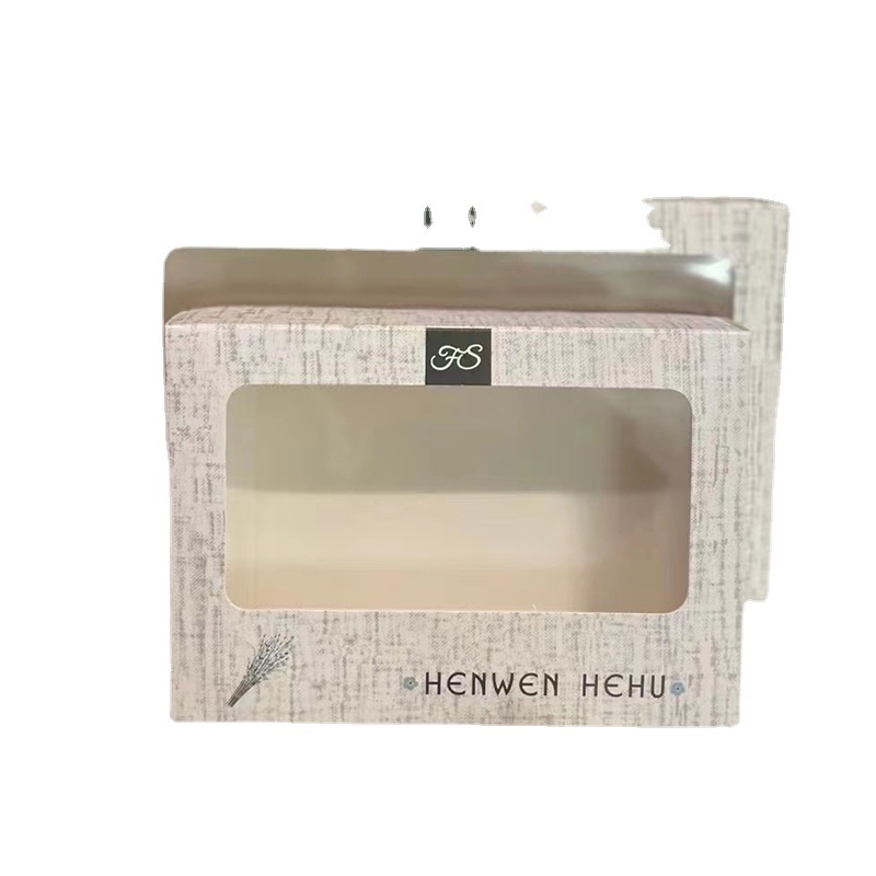 Cutie cadou pentru lenjerie cu capac dublu, design semi-transparent, ambalaj minimalist pentru 3 sau 5 bucăți lenjerie