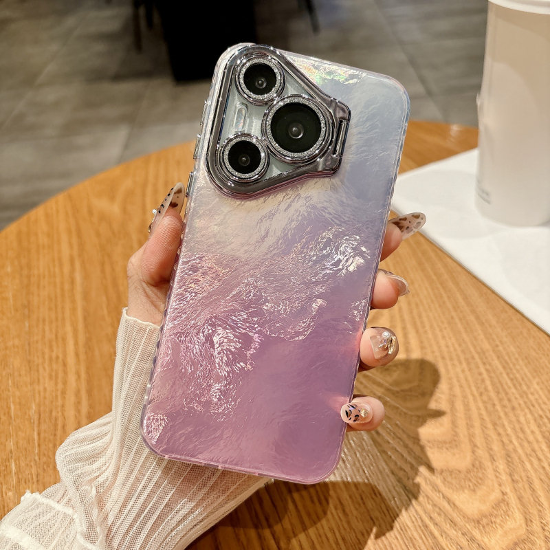 Kućište Huawei Pura70Pro / P70Pro+ s glitter gradientom i folijom, držač objektiva, potpuna zaštita