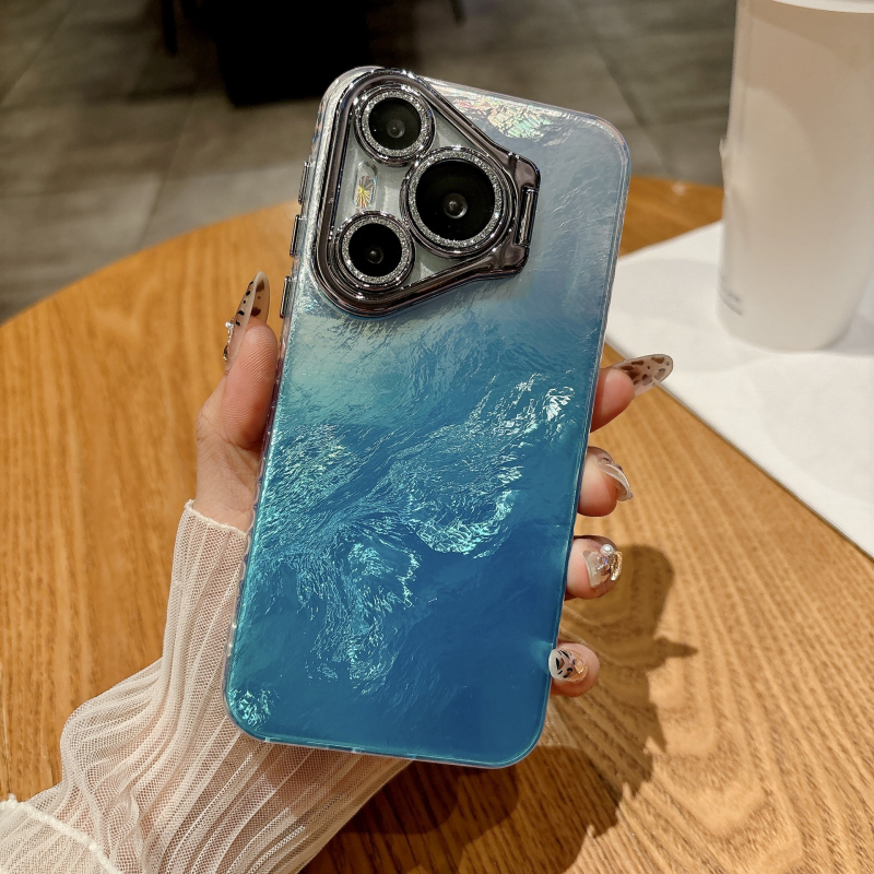 Kućište Huawei Pura70Pro / P70Pro+ s glitter gradientom i folijom, držač objektiva, potpuna zaštita