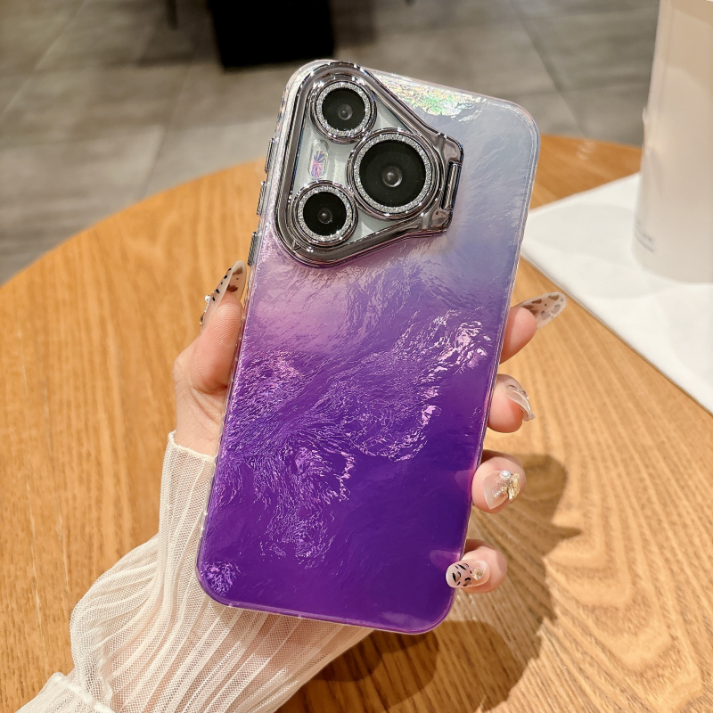 Kućište Huawei Pura70Pro / P70Pro+ s glitter gradientom i folijom, držač objektiva, potpuna zaštita