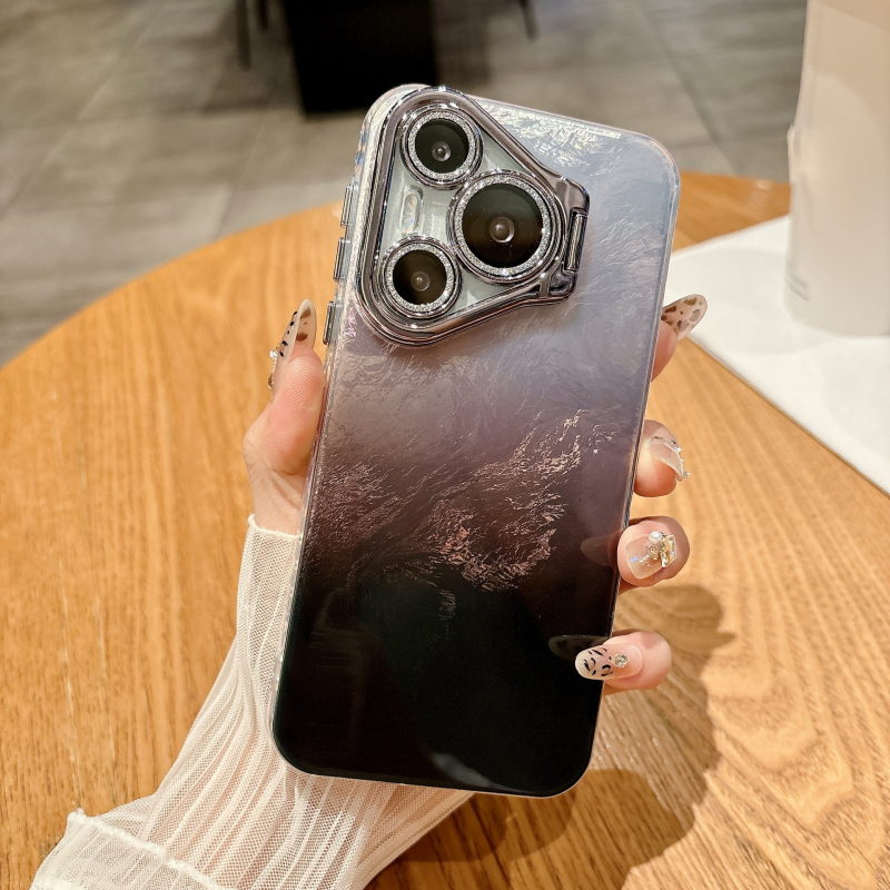 Kućište Huawei Pura70Pro / P70Pro+ s glitter gradientom i folijom, držač objektiva, potpuna zaštita