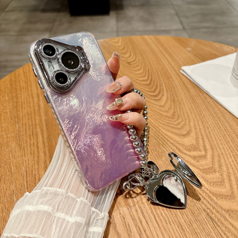 Kućište Huawei Pura70Pro / P70Pro+ s glitter gradientom i folijom, držač objektiva, potpuna zaštita
