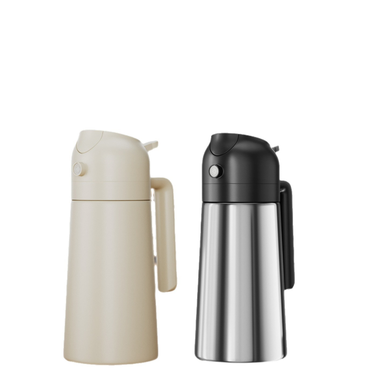 Jieanxi recipient din oțel inoxidabil pentru ulei, model nou, recipient de condimente pentru bucătărie cu interior ceramic și spray de ulei atomizat