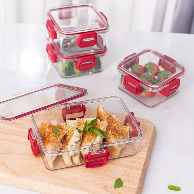 Cutie de depozitare pentru fructe și legume de bucătărie – sigilată, potrivită pentru congelare, plastic alimentar, organizator pentru frigider