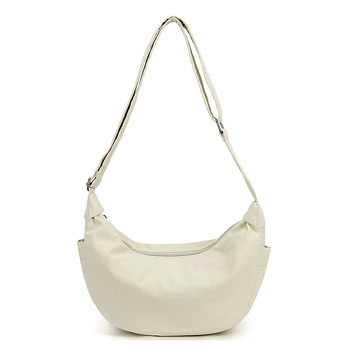 Najlonska ženska torba preko ramena, oblik knedle, gradski minimalistički stil, dimenzije 42×26×11 cm