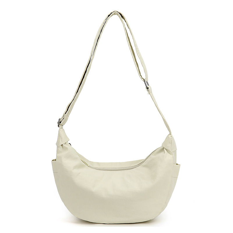 Najlonska ženska torba preko ramena, oblik knedle, gradski minimalistički stil, dimenzije 42×26×11 cm
