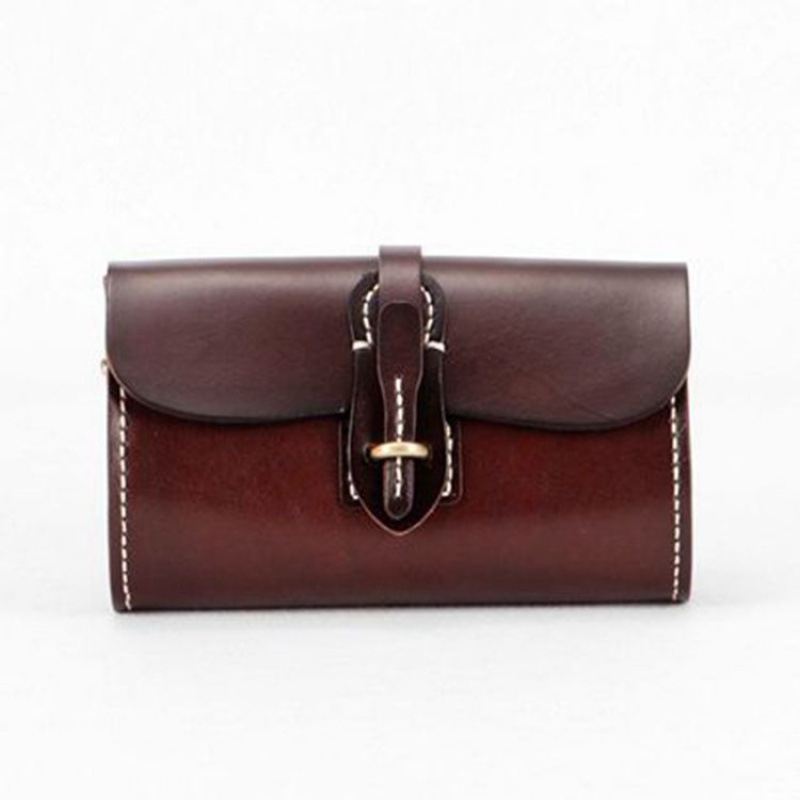 Cilindrična crossbody torba od prve klase teleće kože, prirodna koža, retro minimalistički dizajn za žene