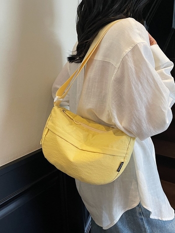 Najlonska crossbody torbica, unisex, svestrana torba preko ramena u dumpling stilu, za vožnju biciklom, vodootporna