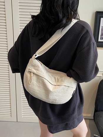 Najlonska crossbody torbica, unisex, svestrana torba preko ramena u dumpling stilu, za vožnju biciklom, vodootporna