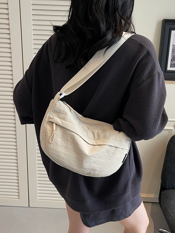 Najlonska crossbody torbica, unisex, svestrana torba preko ramena u dumpling stilu, za vožnju biciklom, vodootporna