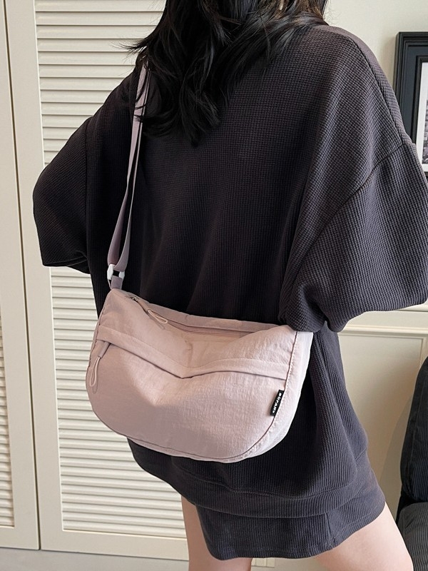 Najlonska crossbody torbica, unisex, svestrana torba preko ramena u dumpling stilu, za vožnju biciklom, vodootporna