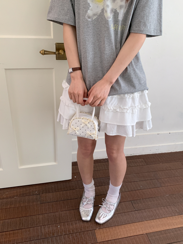 Macaron mini torbica za ruže za žene, s ljupkom mašnicom, preko ramena i crossbody, jastučastog oblika