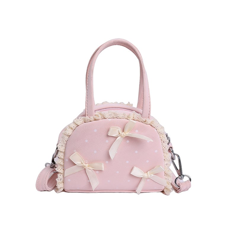 Ženska torbica u stilu macarona, mini torbica za ruž, slatka mašna, školjkast oblik, crossbody torba