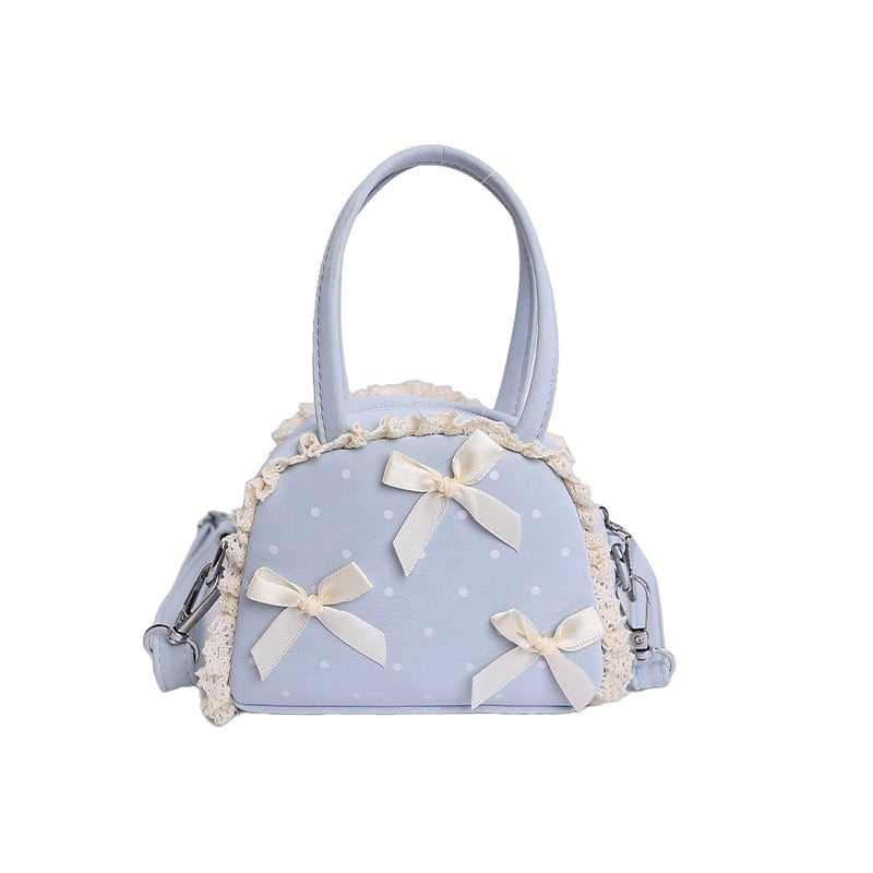 Ženska torbica u stilu macarona, mini torbica za ruž, slatka mašna, školjkast oblik, crossbody torba