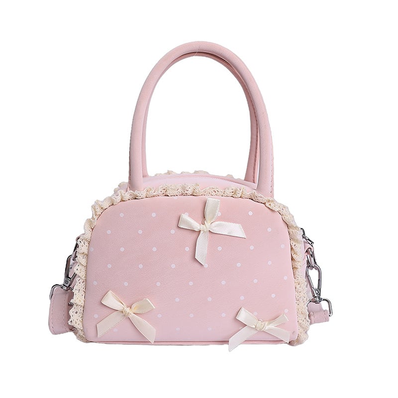 Ženska torbica u stilu macarona, mini torbica za ruž, slatka mašna, školjkast oblik, crossbody torba