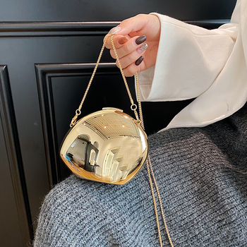 Akrilna ogledalna clutch torbica s lancem, moderan euro-američki stil, kutija za ruž