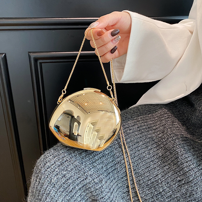 Akrilna ogledalna clutch torbica s lancem, moderan euro-američki stil, kutija za ruž