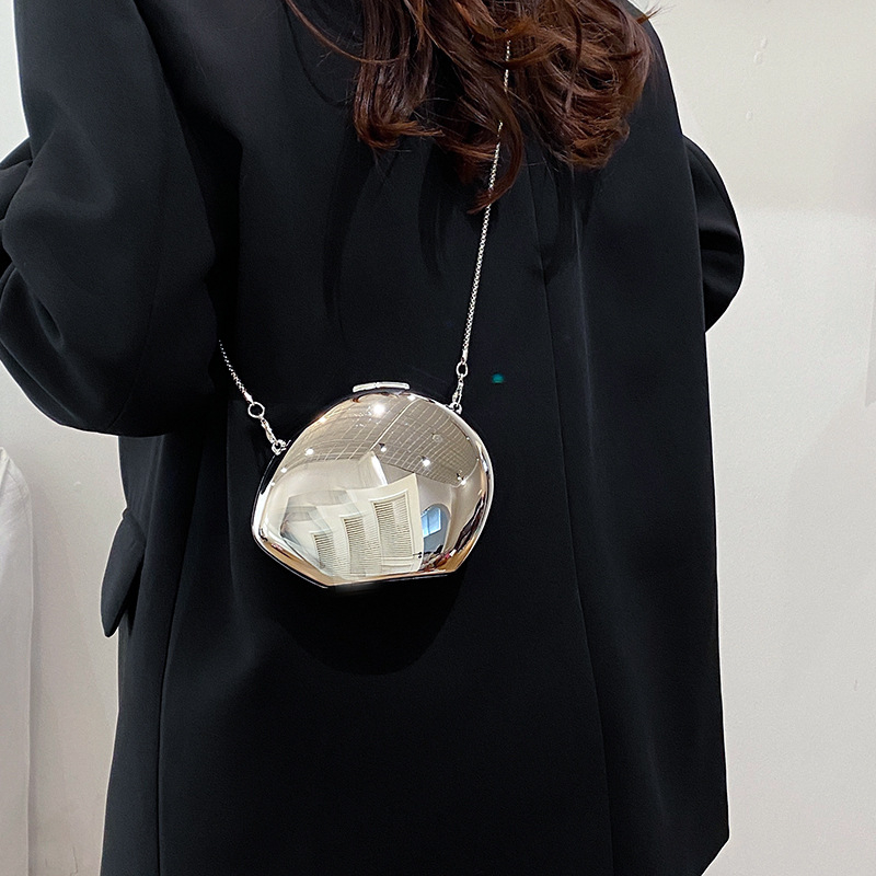 Akrilna ogledalna clutch torbica s lancem, moderan euro-američki stil, kutija za ruž