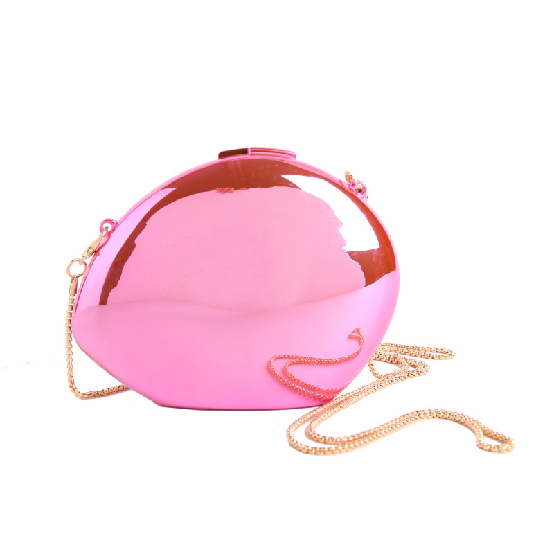 Akrilna ogledalna clutch torbica s lancem, moderan euro-američki stil, kutija za ruž