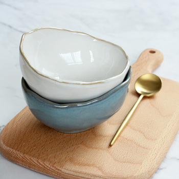 Veselă ceramică nordică, creativă – bol neregulat pentru fructe