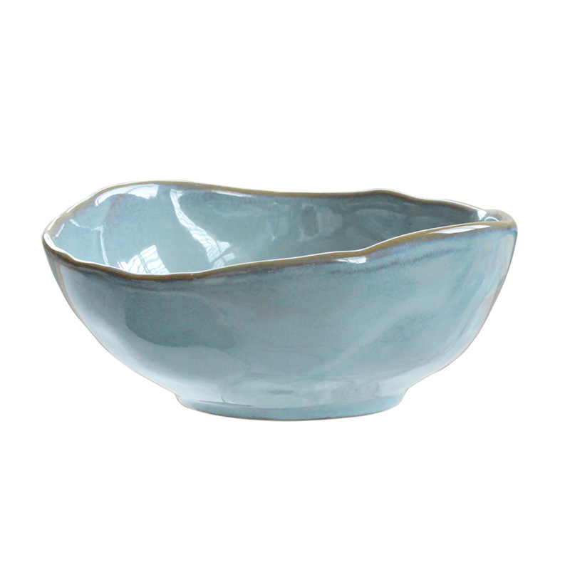 Veselă ceramică nordică, creativă – bol neregulat pentru fructe