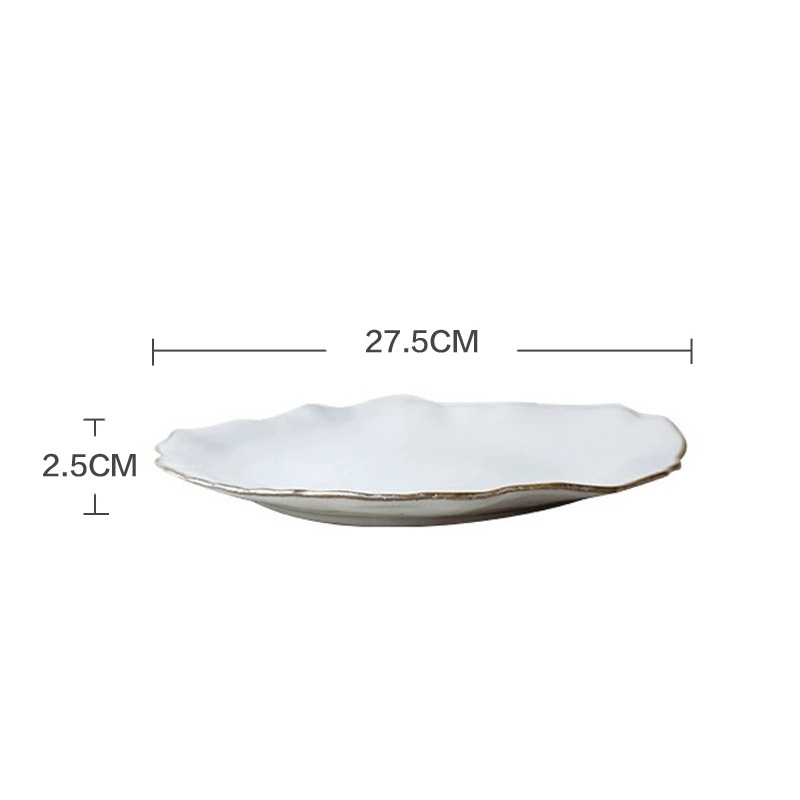 Veselă ceramică nordică, creativă – bol neregulat pentru fructe