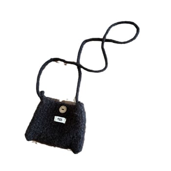 Jiaoduo mini pletena crossbody torbica za mobitel s monokromatskim točkastim uzorkom