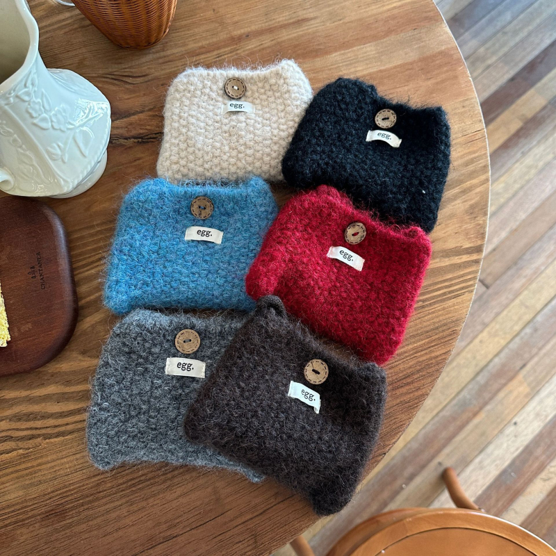Jiaoduo mini pletena crossbody torbica za mobitel s monokromatskim točkastim uzorkom