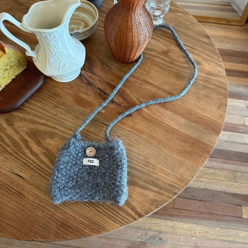 Jiaoduo mini pletena crossbody torbica za mobitel s monokromatskim točkastim uzorkom