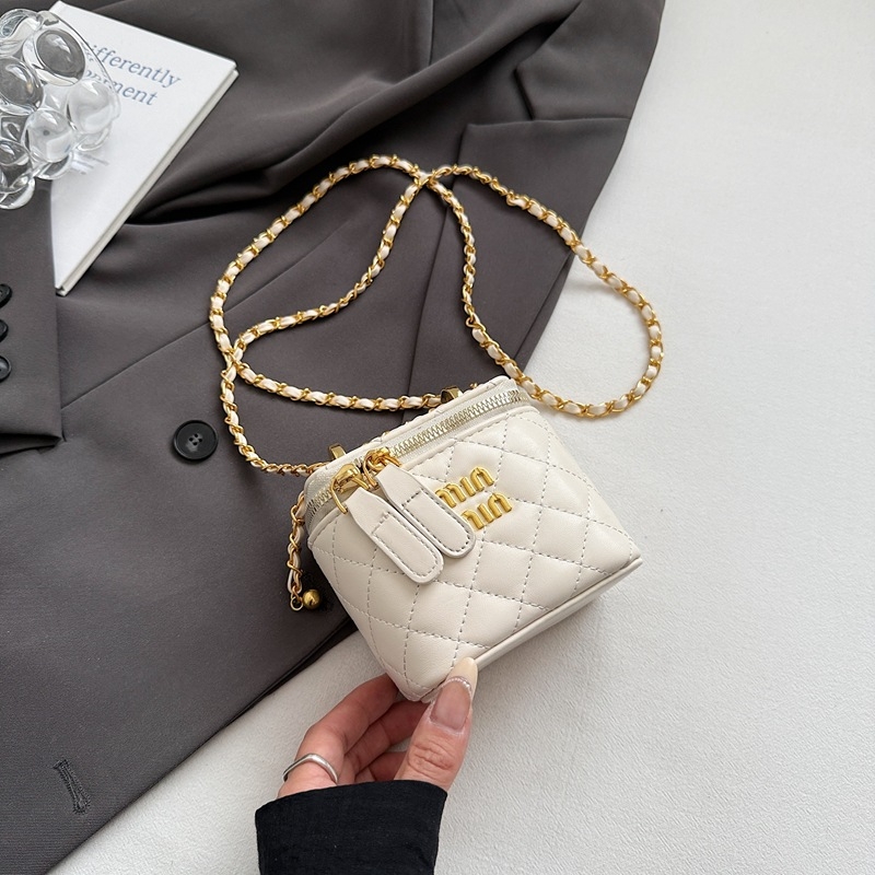 Nova torbica preko ramena, mini kvadratna torbica s lancem, modni dodatak za djevojke, crossbody, mini torbica za ruž