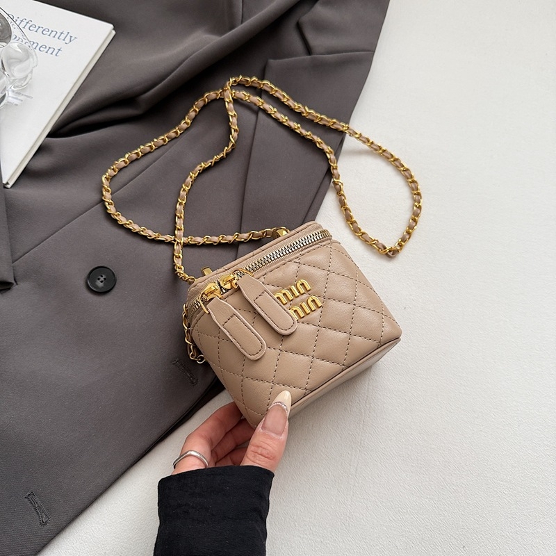 Nova torbica preko ramena, mini kvadratna torbica s lancem, modni dodatak za djevojke, crossbody, mini torbica za ruž