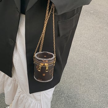 DIY komplet materijala za izradu novčanika za novčiće i mini torbice za šminku — mala cilindrična ženska torba od PU kože s crossbody remenom