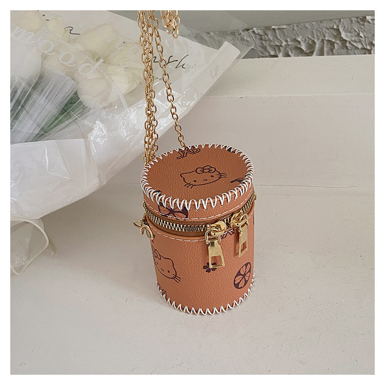 DIY komplet materijala za izradu novčanika za novčiće i mini torbice za šminku — mala cilindrična ženska torba od PU kože s crossbody remenom